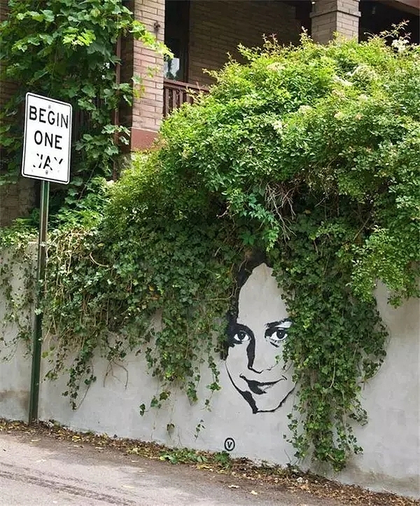 artist，Street Art，a literary creation，tree，